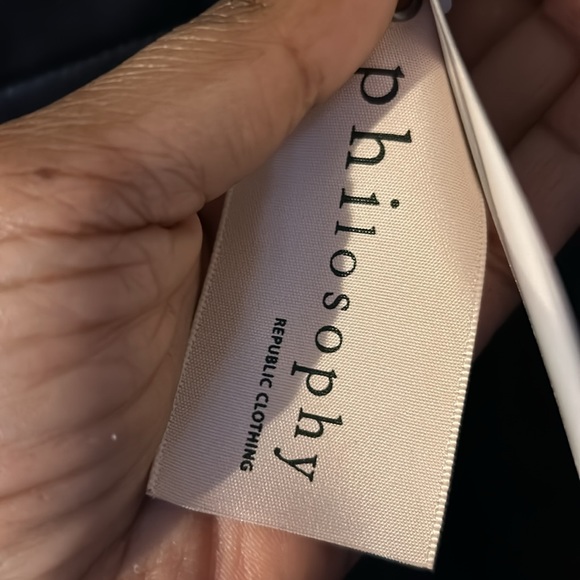 Philosophy faux leather pencil skirt size 4 - Picture 3 of 4